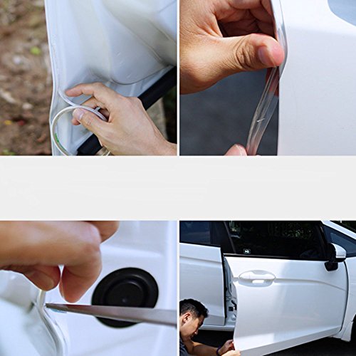 SJ 16Ft (5M ) Car Door Edge Guard Door Edge Guard Trim Car Edge Trim Rubber Seal Protector Guard Strip For Cars Edges (Clear)