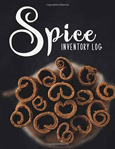 Spice Inventory Log: Large Logbook To Keep Track of Your Spices | Gift Idea
