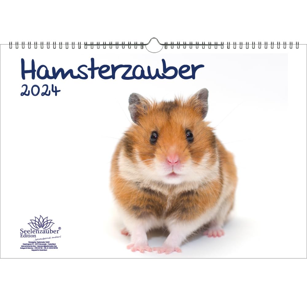 Hamster Magic DIN A3 Calendar for 2024 Hamster Seelenzauber