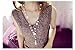 QTMY Faux Pearl Tassel Long Chain Necklace for Women,Elegant Y-Shaped Necklace Jewelry (White)