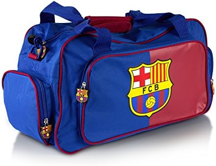 Official Licensed FC Barcelona Holdall Duffle Bag L-14" x H-10" x W-9.5" - Licesned FC Barcelona Merchandise