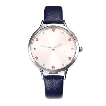 UINGKID Damen Armbanduhr Analog Quarz Einfache Gürteluhr Weibliche Modelle Heart Scale Quarz Uhr Kh039 Serie