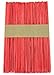 CraftySticks- 100 Pack, 6 Inch Red Color, Jumbo Wood Popsicle Sticks for Crafts, Home, School Art, Building, Learning, Wood Tongue Depressor Size