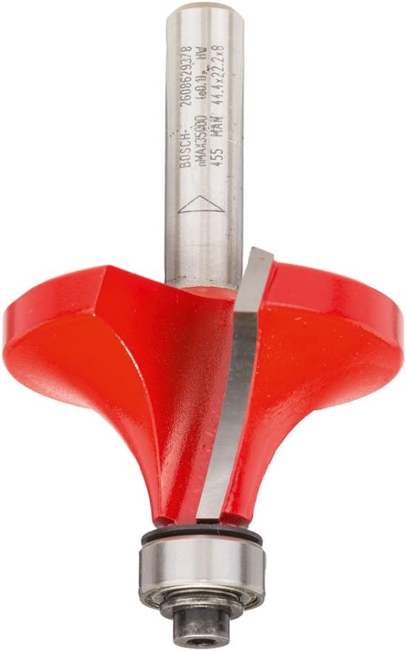Bosch 2608629378 "Expert" Rounding Router Bit, 0 V, Silver, 8x44,44x22,2/15,9, 15.9 mm