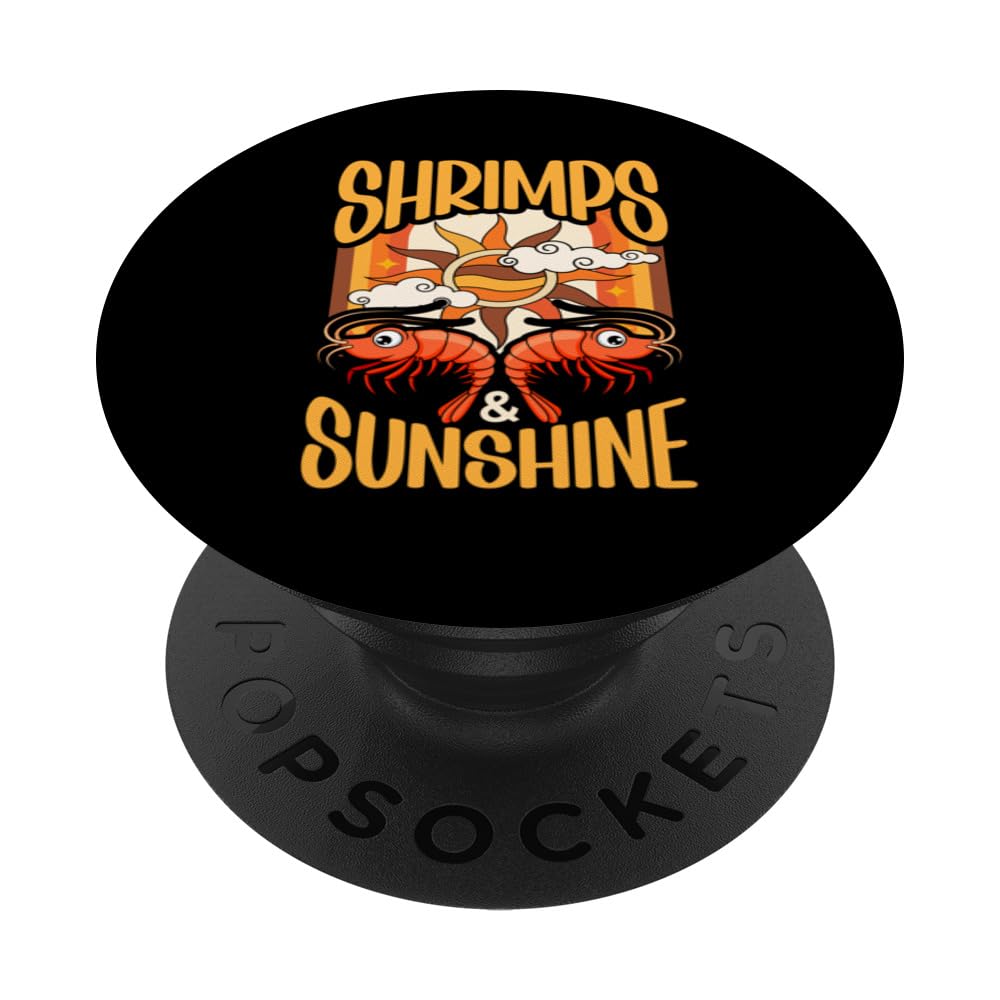 Shrimp Lover Seafood Ocean PopSockets Swappable PopGrip