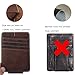 Money Clip Minimalist Front Pocket Wallet Magnetic RFID Genuine Leather Slim Wallet Credit Card Holder for Men Women by Mcdull