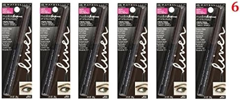 (PACK of 6) - VALUE PACK! - Maybelline New York Eye Studio Master Drama Cream Pencil Liner, 415 Bold Brown, 0.01 Ounce
