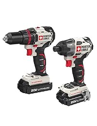 PORTER CABLE PCCK618L2 20V MAX 2 taladro de litio sin escobillas atornillador de impacto