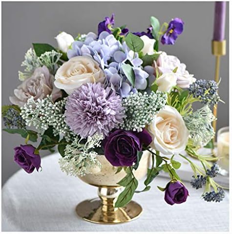 偽の花 造花 花瓶と造花 フェイクシルクブーケ造花ホテルウェディングホーム装飾花