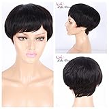 Life Diaries Cut Short Brazilian Human Hair Wig Can Dye Natural Color Natural Wave Curly Glueless Wig For Women(6