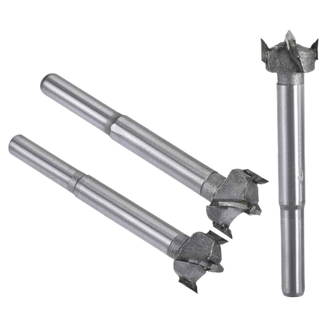 MACHSWON 3 PCS Forstner Drill Bits Tungsten Carbide Wood Hole Saw Opener Drill Bit 16mm+17mm+18mm Woodworking Drilling Boring Bit Cutter