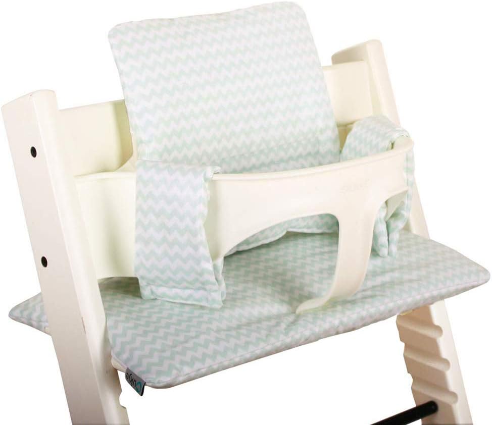 Cushion Stokke Tripp Trapp Set Coated Mint Zigzag