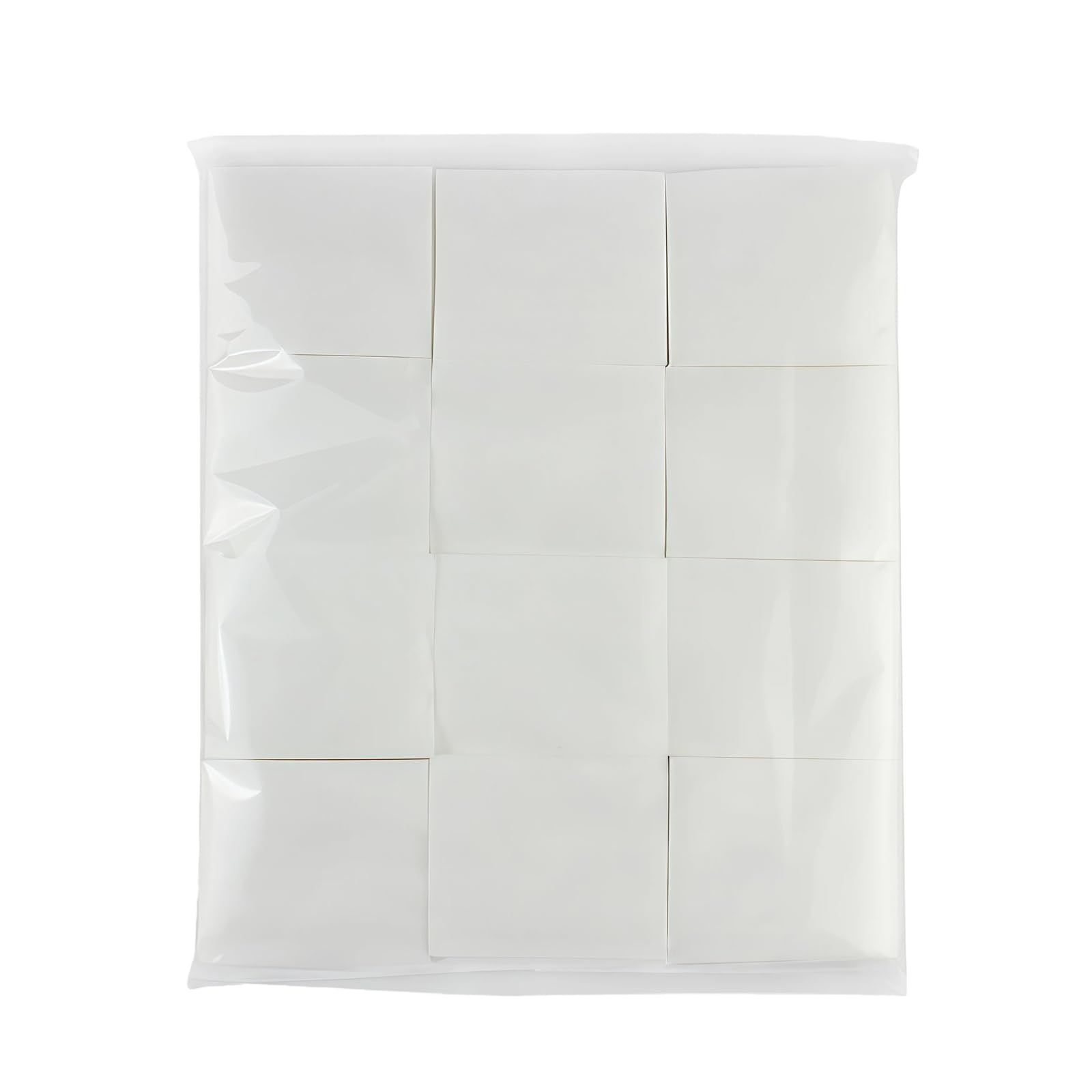 1200Pcs White Non-woven Square Facial Cotton Pads Soft Thin Lint-Free Cotton Wipes Disposable Cosmetic Pad for Makeup Remover Nail Polish