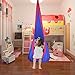 Gamenote Kids Pod Swing Hammock Hanging Chair with Pocket & Safety Handle - Cotton Child Hanging Nest Seat for Indoor and Outdoor (All Accessories Include)