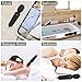 Cordless Wand Massager, Rechargeable Bullet Personal Waterproof Magic Mini Massager, 20x Multi Speeds Powerful Vibration for Body Therapeutic - Black