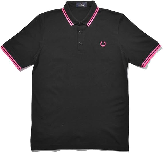 Amazon フレッドペリー Fred Perry ポロシャツ メイドインジャパンシャツ M102 メンズ 05 ブラック ピンク M 並行輸入品 ポロシャツ 通販