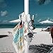 TAGVO Beach Umbrella Hanging Hook, 2 Pack Umbrella Hooks Hanger, 4 Prongs Beach Umbrella Hanging Holder, Beach Accessories for Beach Camping Trips