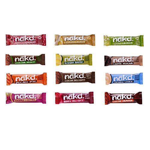 Buy 12 x Assorted Nakd Raw Fruit Nut Bars 30g/35g Each Variety Pack