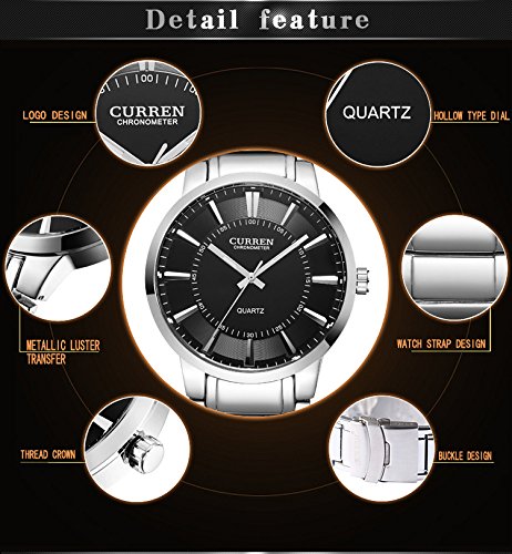 Relojes Militares Marca de fábrica Superior para Hombres Reloj Deportivo de Moda de los Hombres de la Marca de Moda Negro Grande - Imagen 8