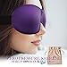 Eye Mask for Sleeping, Woman Sleep Mask, Patented Design 100% Blackout Eye Mask, 3D Contoured Comfortable Eye Cover & Blindfold, Great for Travel/Nap/Night's Sleeping (Medium-Purple)