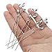 FXmimior Bridal Crystal Rhinestones Simple Hair Pins Wedding Evening Party Hair Accessories for Women Pack of 3 (silver)