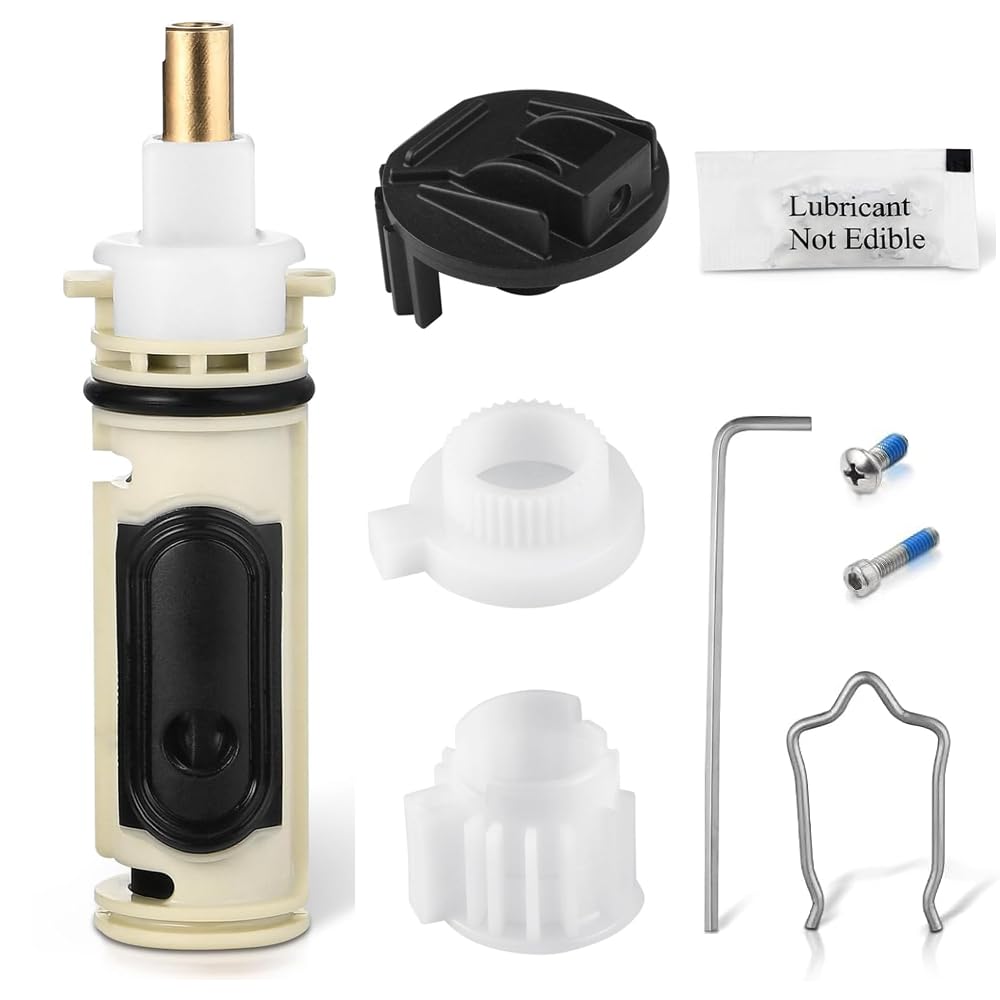 Photo 1 of 1222 Cartridge Kit Compatible with Moen Posi Temp Handle Tub, Moen Shower Faucet Replacement Cartridge, 1222 Replacement Cartridge with Puller 104421, Durable Brass.