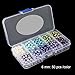 BEADNOVA Satin Pearls Beads for Crafts Tiny Loose Imitation Glass Pearls for Jewelry Making (6mm, 500pcs, Multi Color)