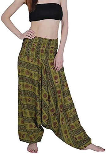 Pure Cotton Block Print Yoga Meditation Afghani Trouser Harem Pants for Mens & Womens