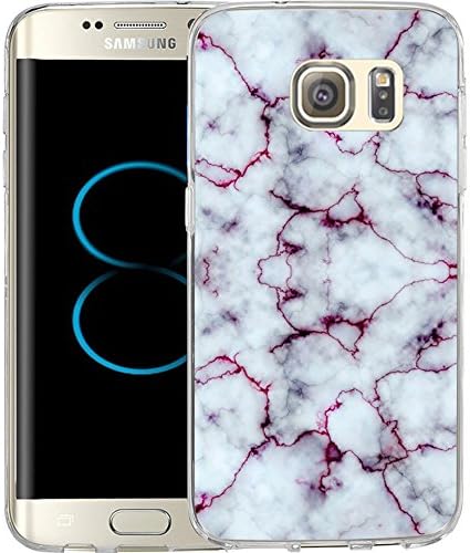 S8 Plus Case Blood red marble pattern, LAACO Scratch Resistant TPU Gel Rubber Soft Skin Silicone Protective Case Cover for Samsung Galaxy S8 Plus