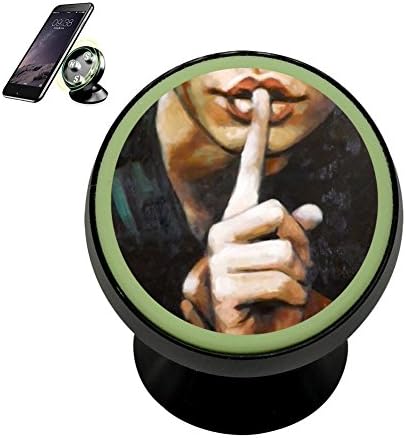 Se50K Hush Woman Hiss Lip Magnetic Phone Car Mount Holder Noctilucent Mobile 360 Degree Rotating Universal Vehicle Bracket Cellphone Support Pad Accessories