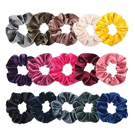Yotech Hair Bow Hair Scrunchies Velvet Elastic Hair Scrunchy
