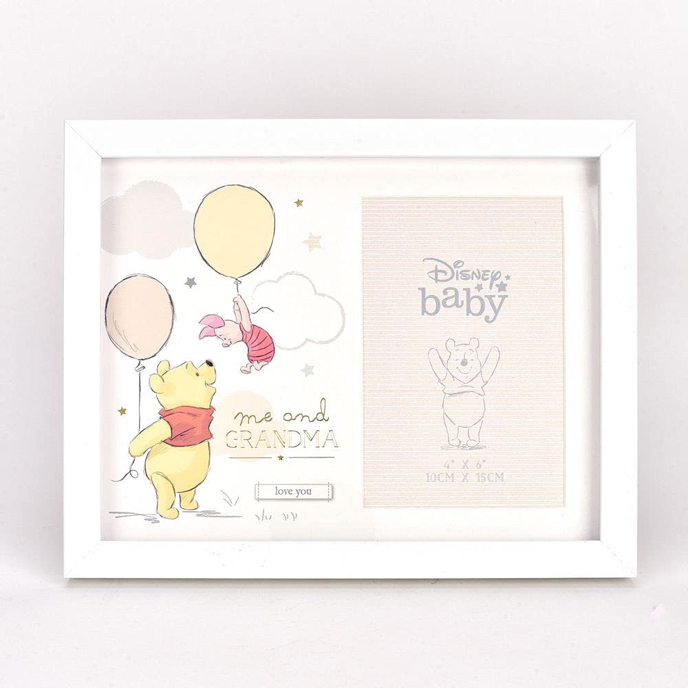 Widdop & Co Disney Magical Beginnings Photo Frame 4" x 6" - Me & Grandma (Pooh & Piglet)