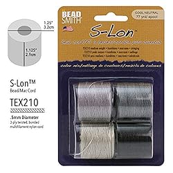 Beadsmith S-Lon Cord Multipack with 4 Spools