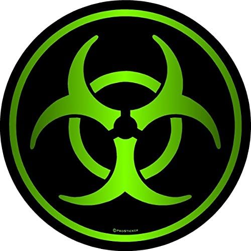1336 (One) 4" Zombie Series Biohazard Decal Sticker