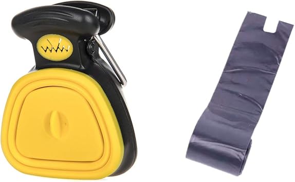 Amazon Yoyimono 犬 散歩 フンキャッチャー 折り畳み 糞取り器 収納可能 フン取り キャッチャー 犬 うんち袋 15枚付き 携帯便利 犬用品 イエロー Yoyimono トイレ袋 スコップ 通販