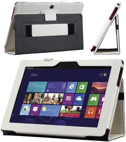 ASUS MeMo Pad 10 Smart ME301T Case - Poetic ASUS MeMo Pad 10 Smart ME301T Case [BaseBook Series] - [Slim-fit] [Professional] PU Leather Slim Folio Case for ASUS MeMo Pad 10 Smart ME301T 10.1 Tablet White (3 Year Manufacturer Warranty From Poetic)