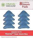 Think Crucial 8 Replacements for Hoover Scrubbing Steam Pads Fit WH20200 & WH20300 Steam Mops, Compatible With Part # WH01000, WH01010 & WH20200, Washable & Reusable