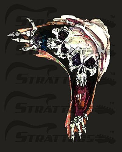Strattoos Guitar Inlay Stickers - Cool Guitar Stickers and Decals to Transform your Musical Instruments into a Work of Art! Non-Adhesive, Tattoo Inspired Designs that look like a Custom Paint Job!