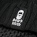 Beard Head Stubble Rider Beard Beanie - Original Handmade Brimmed Hat and Removable Beard Black