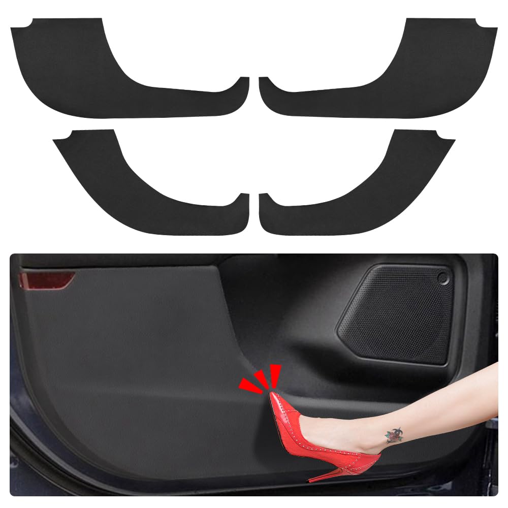 Photo 1 of LUNQIN Car Door Anti Kick Pad for Ford Escape Accessories 2020 2021 2022 2023 2024 2025 Protector Collision Stickers Inner Decorative Black