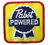 Pabst Powered Patch Iron On Beer