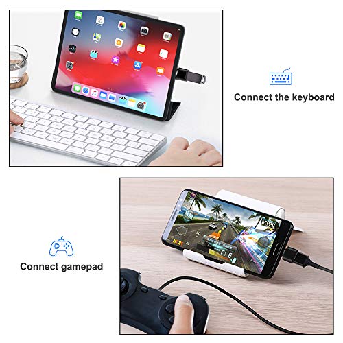 USB C to USB Adapter 2 Pack, Leizhan USB Type-C to USB 3.0 Adapter, USB C to USB A OTG Adapter Connector Compatible with Thunderbolt 3 MacBook Pro/Air 2019+,iPad Pro 2020,Samsung S8 S8+ S9,and More