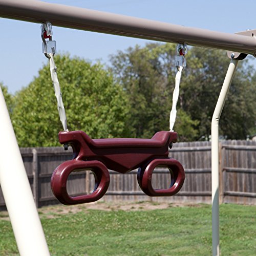 Flexible Flyer Play Park Swing Set w/ Slide, Swings, AirGlider, & Lawn