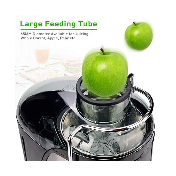 Jocuu Centrifugal Juicer Machine, Juice Extractor with Wide Feed Chute, Easy to Clean, 600W Power 2-Speed, 304 Stainless… - Image 4