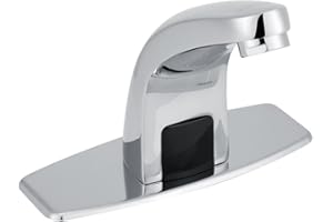 HAKEETA Automatic Sensor Touchless Bathroom Sink Faucet, with Control Box, Hands Bathroom Water Tap, for Home Hotel Office School, Quality Brass, Easy to,