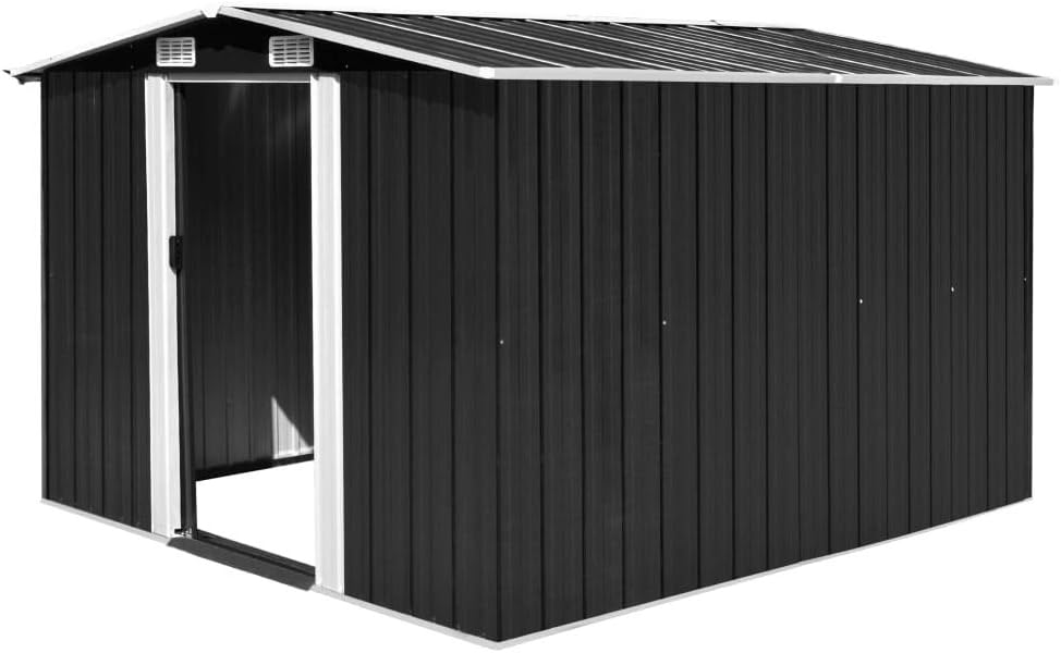 mewmewcat Garden Shed Extra Large Metal Storage Shed With 4 Vents
