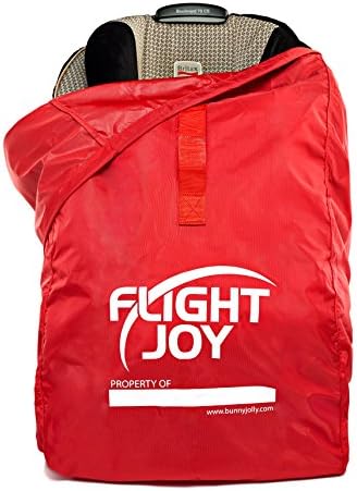 Car Seat Bag - Best for Airport, Airplane Gate Check, Padded Shoulder Strap with Attached Pouch for Convenient Storage, Ultra Durable and Ideal for Child Carseat, Booster seats