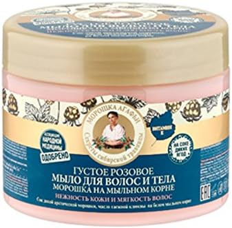 Thick Pink Hair &amp; Body Soap w/ Cloudberry, 10.14 oz/300 Ml (Grandma Agafia)