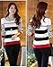 Zeagoo Women's Autumn Winter Korean Casual Long Sleeve Stripe Pullover Sweater