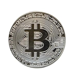 Adiman Bitcoin Collectible Coin Cryptocurrency Rare to get Gold Plated Silver Plated Medallion Fantast Coin (Silver…